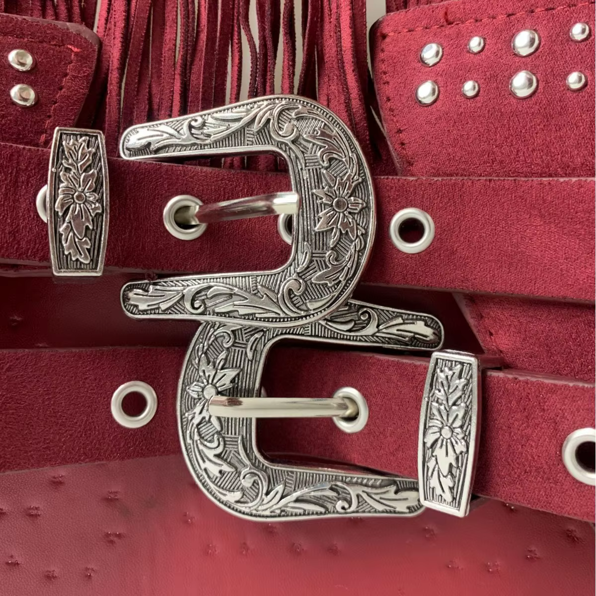 Ceinture de cowboy occidentale rétro bohème à franges, style hippie, large ceinture de taille, accessoire de mode décontracté pour diverses occasions