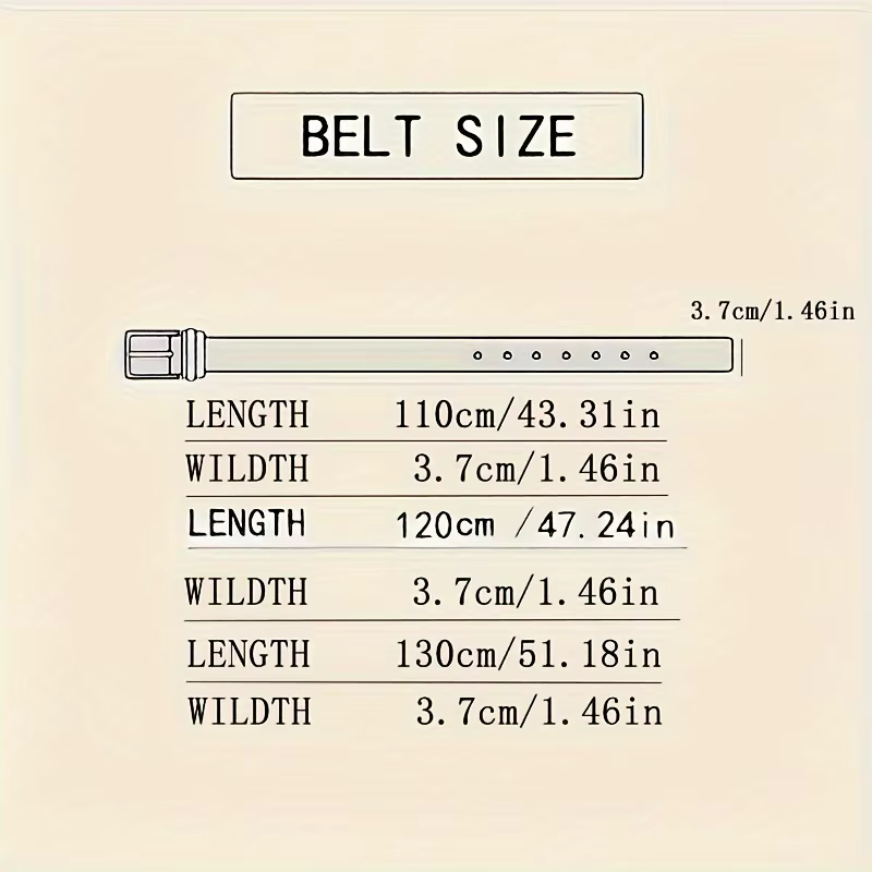 Ceinture décontractée pour homme
