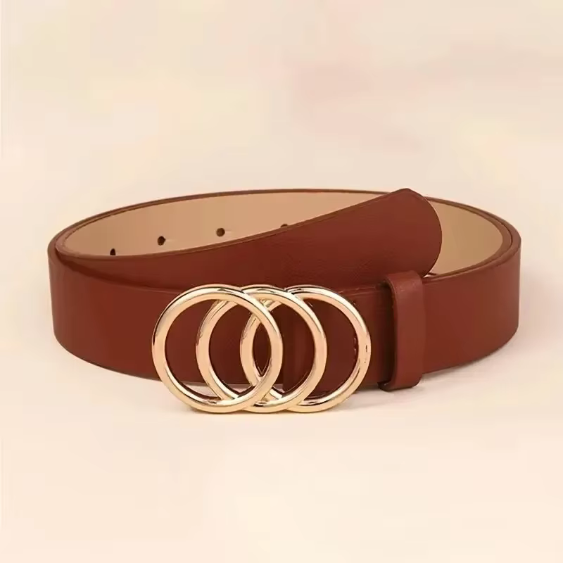 Ceinture tendance en cuir PU pour femmes