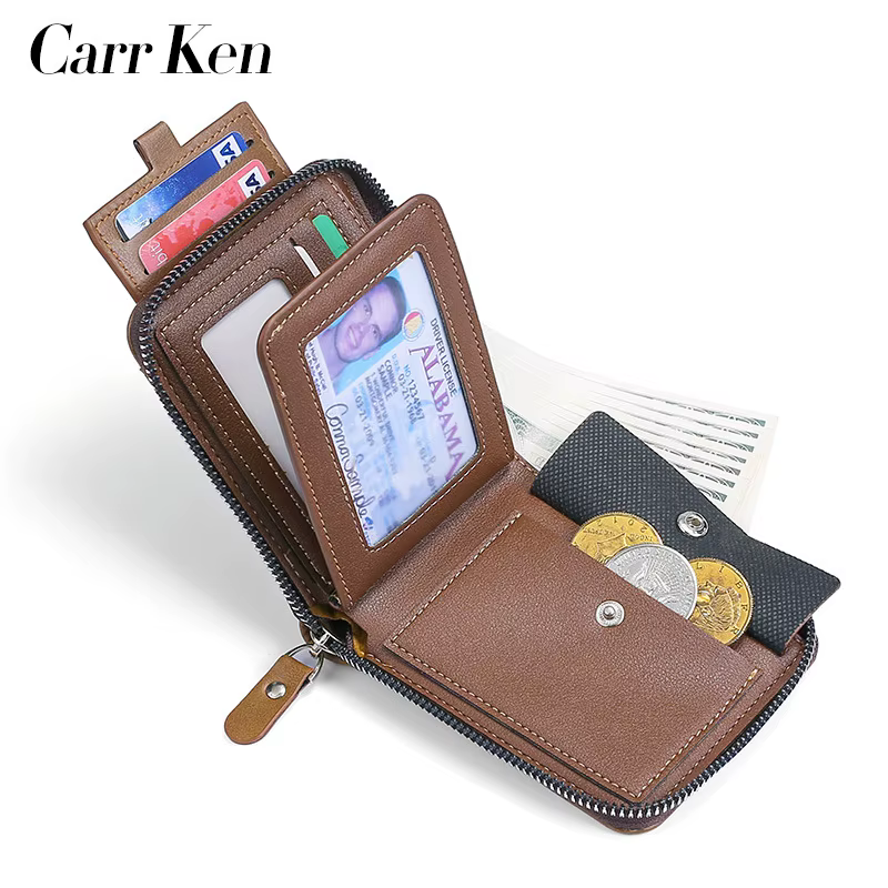 Portefeuille en cuir pour hommes