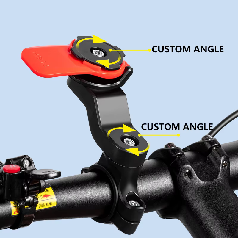 Support de téléphone pour moto, support de navigation pour vélo 360° ° Support de téléphone universel rotatif pour vélo, détachable et réglable.