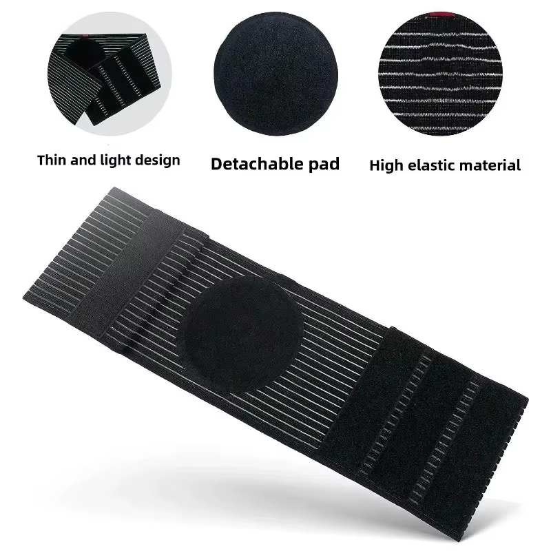 Ceinture de soutien pour hernie ombilicale pour hommes et femmes, avec coussinet de compression amovible en silicone, classeur abdominal pour la récupération post-chirurgicale
