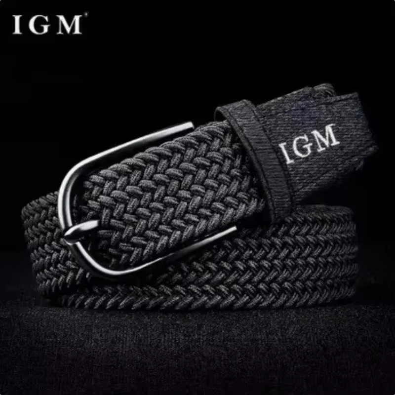 Ceinture tressée élastique pour homme