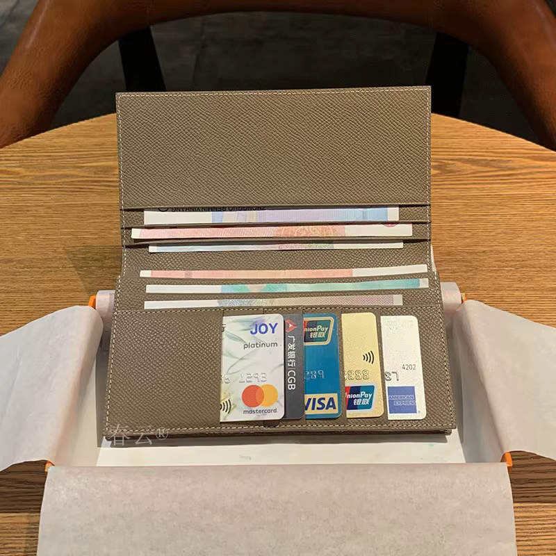 Portefeuille long en cuir de qualité supérieure pour homme