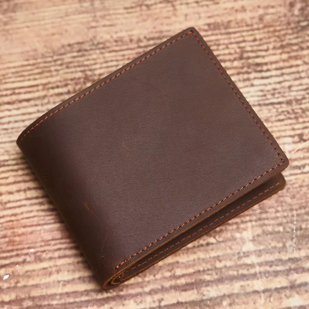 NUPUGOO Portefeuille en cuir pleine fleur authentique