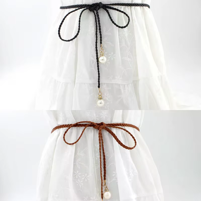 Ceinture fine à nœud bohème pour femmes