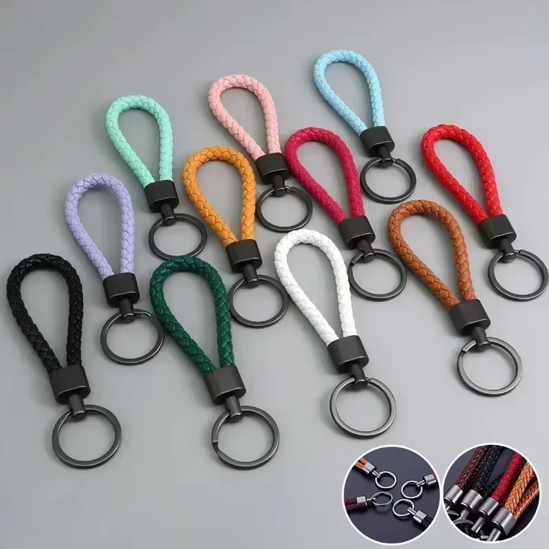 Porte-clés en cuir pour voiture pour hommes et femmes