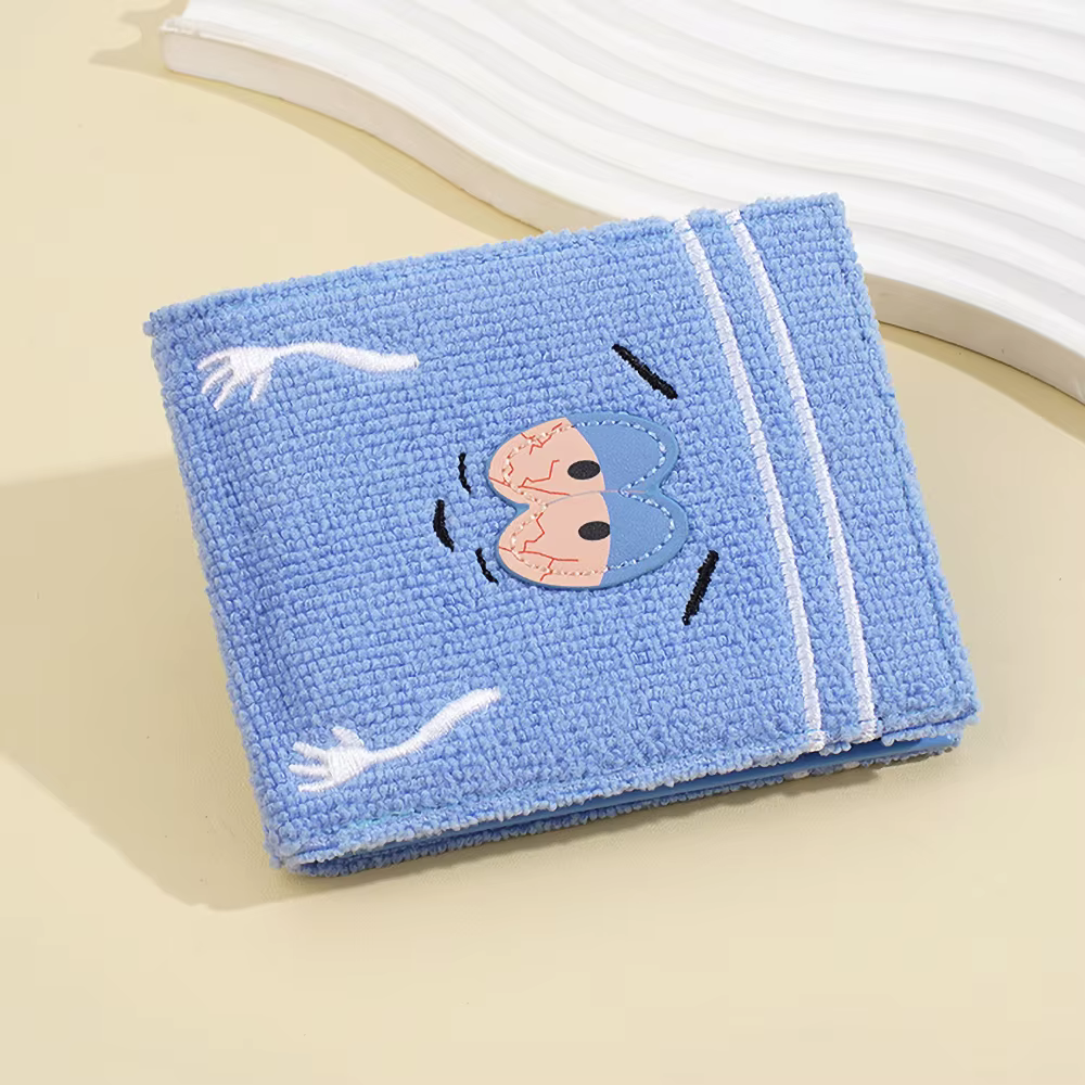 Portefeuille de dessin animé en peluche pour femmes