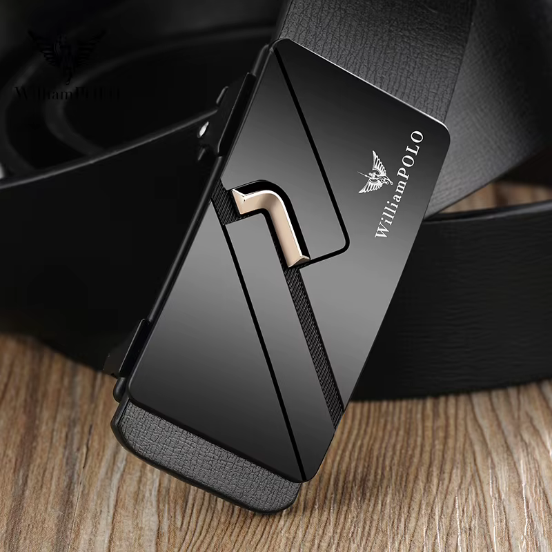 Ceinture sans dents minimaliste décontractée pour hommes