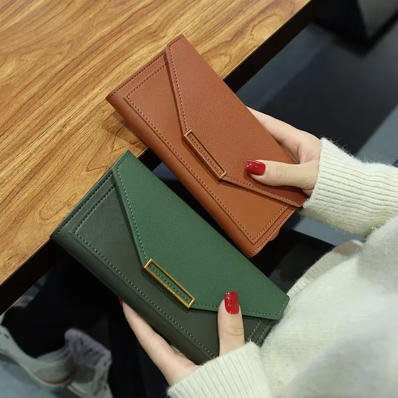 2025 nouvelle mode femmes portefeuilles en cuir moraillon portefeuille