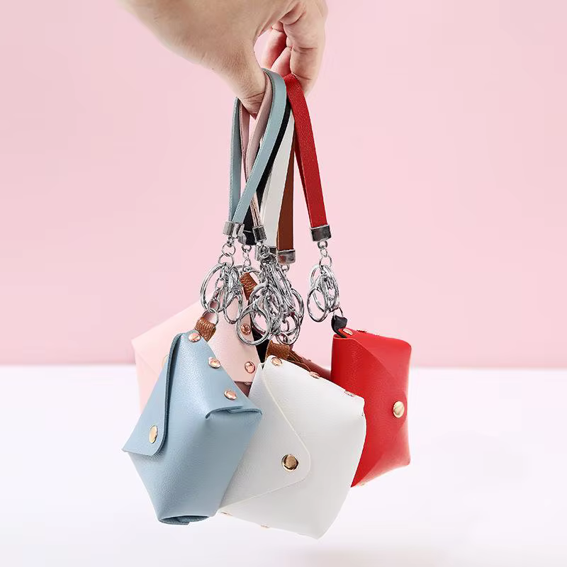 Mini porte-monnaie en cuir PU