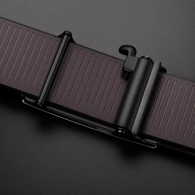 Ceinture en cuir PU élégante pour homme PAUL HUEMAN - Ceintures tendance - Boucle automatique pour affaires