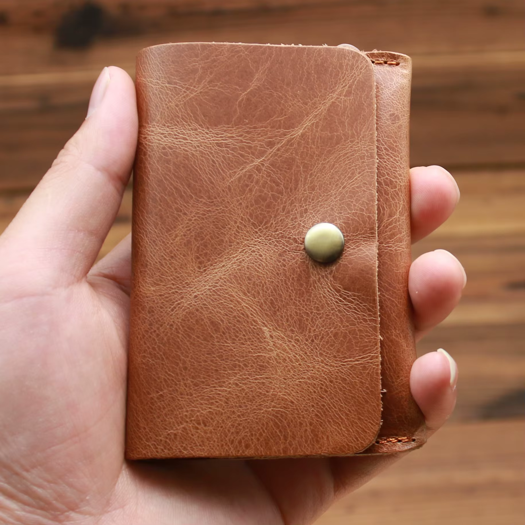 Portefeuille en cuir véritable pour hommes