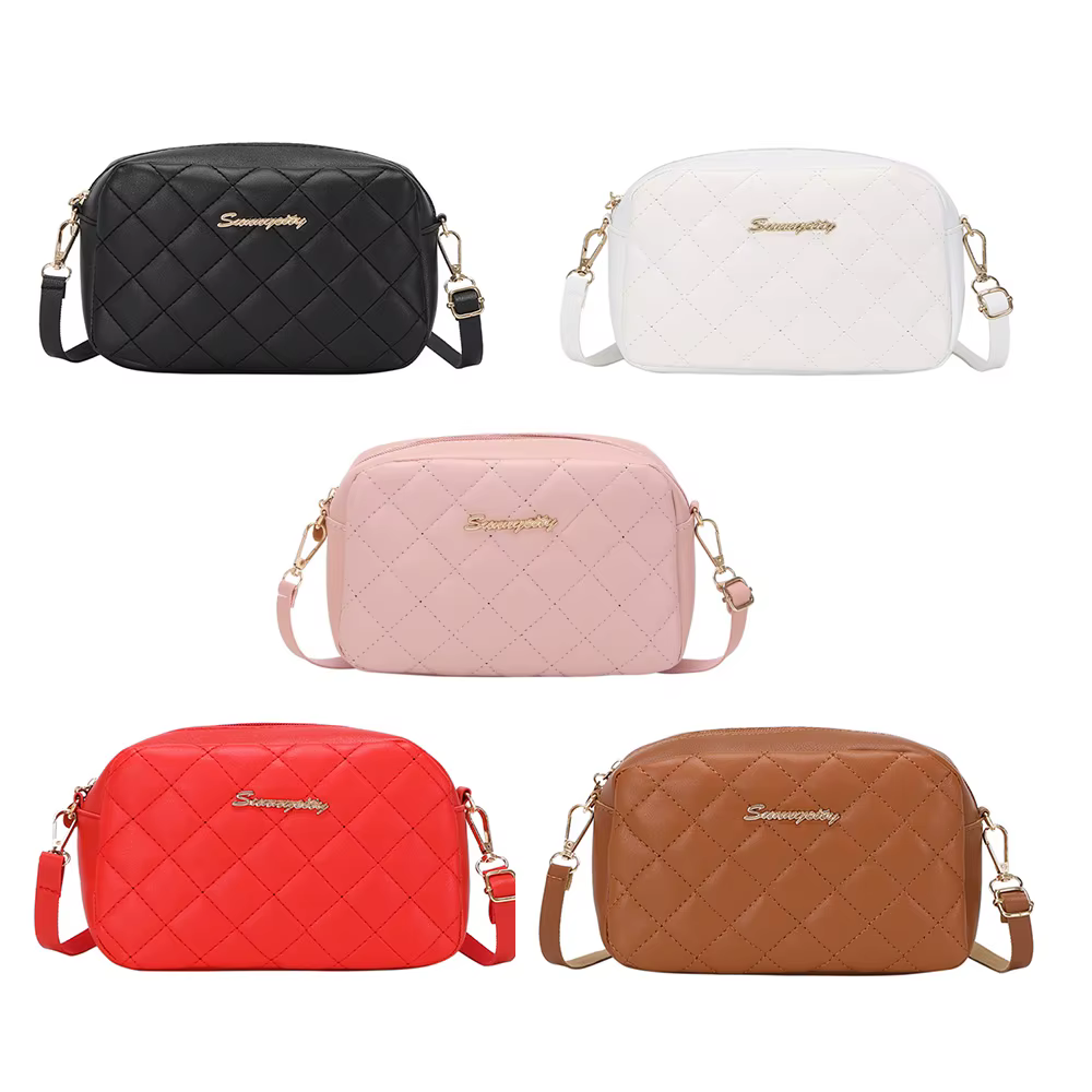 Petit sac messager avec pompon pour femme
