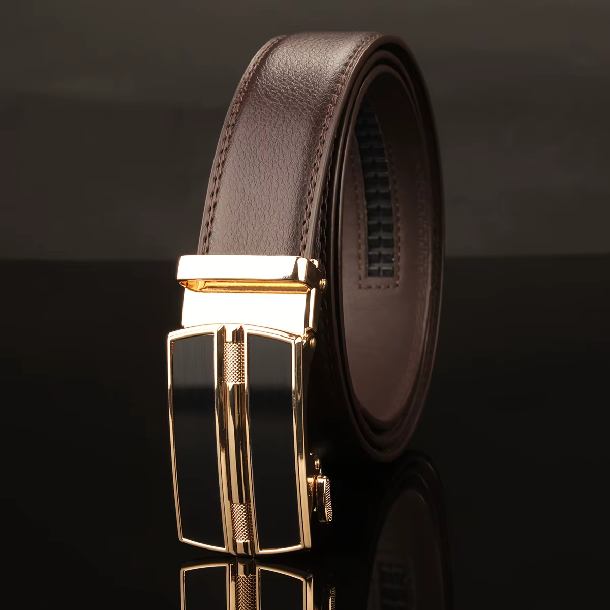 Ceinture à boucle automatique pour homme