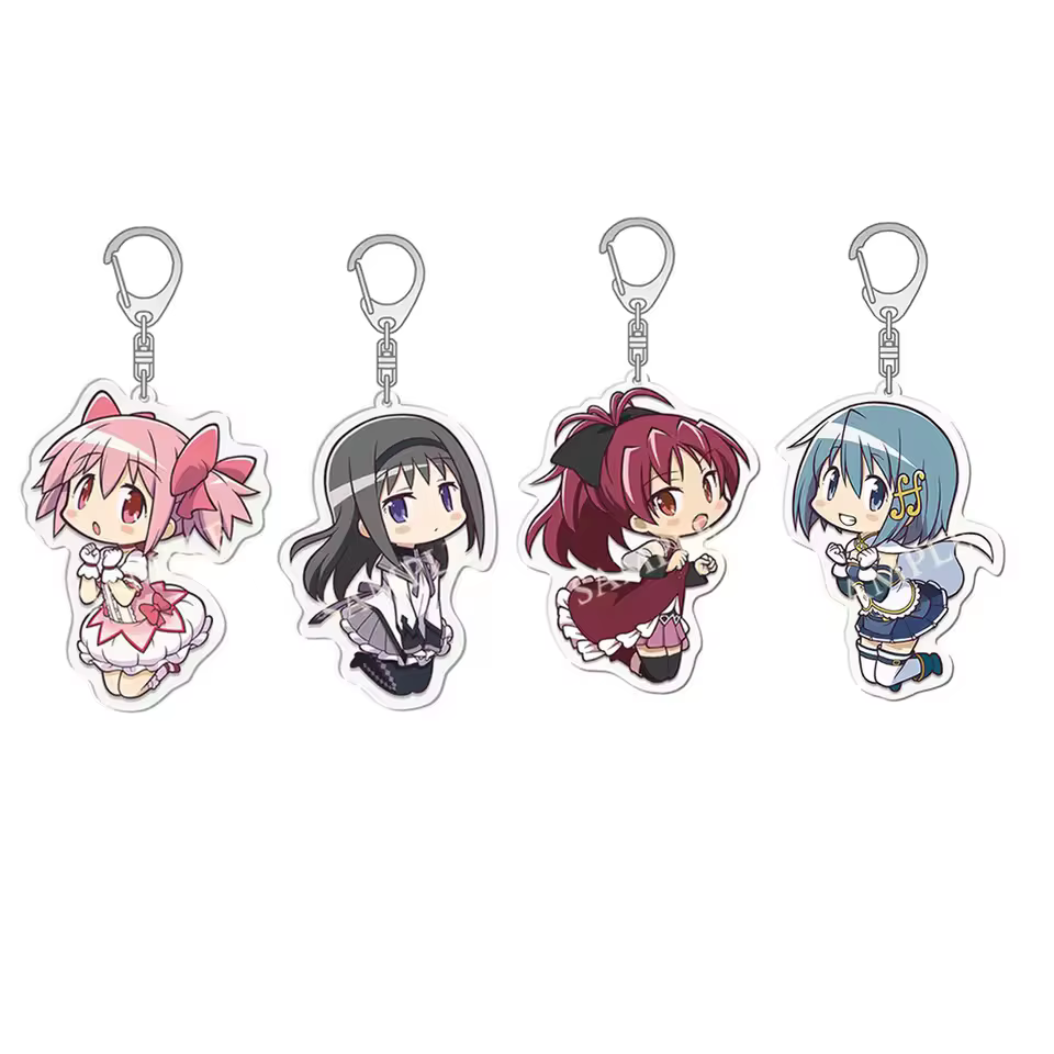 Porte-clés Anime Puella Magi Madoka Magica, Kaname Akemi Homura, Miki Sayaka, Tomoe Mami, Kyoko, pour les fans, cadeaux, bijoux