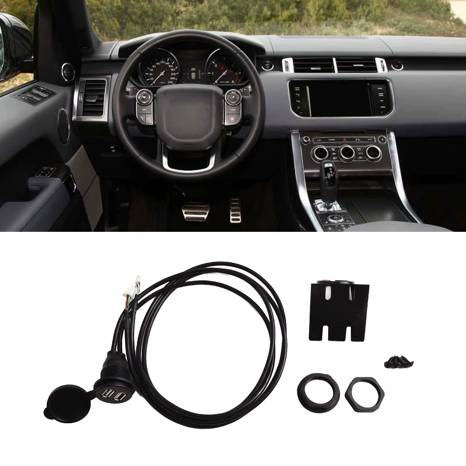 Lecteur multimédia d'autoradio, prise USB pour tableau de bord de voiture, pour la plupart des voitures, montage sur tableau de bord à 4/6 broches, Interface de panneau à double Port USB