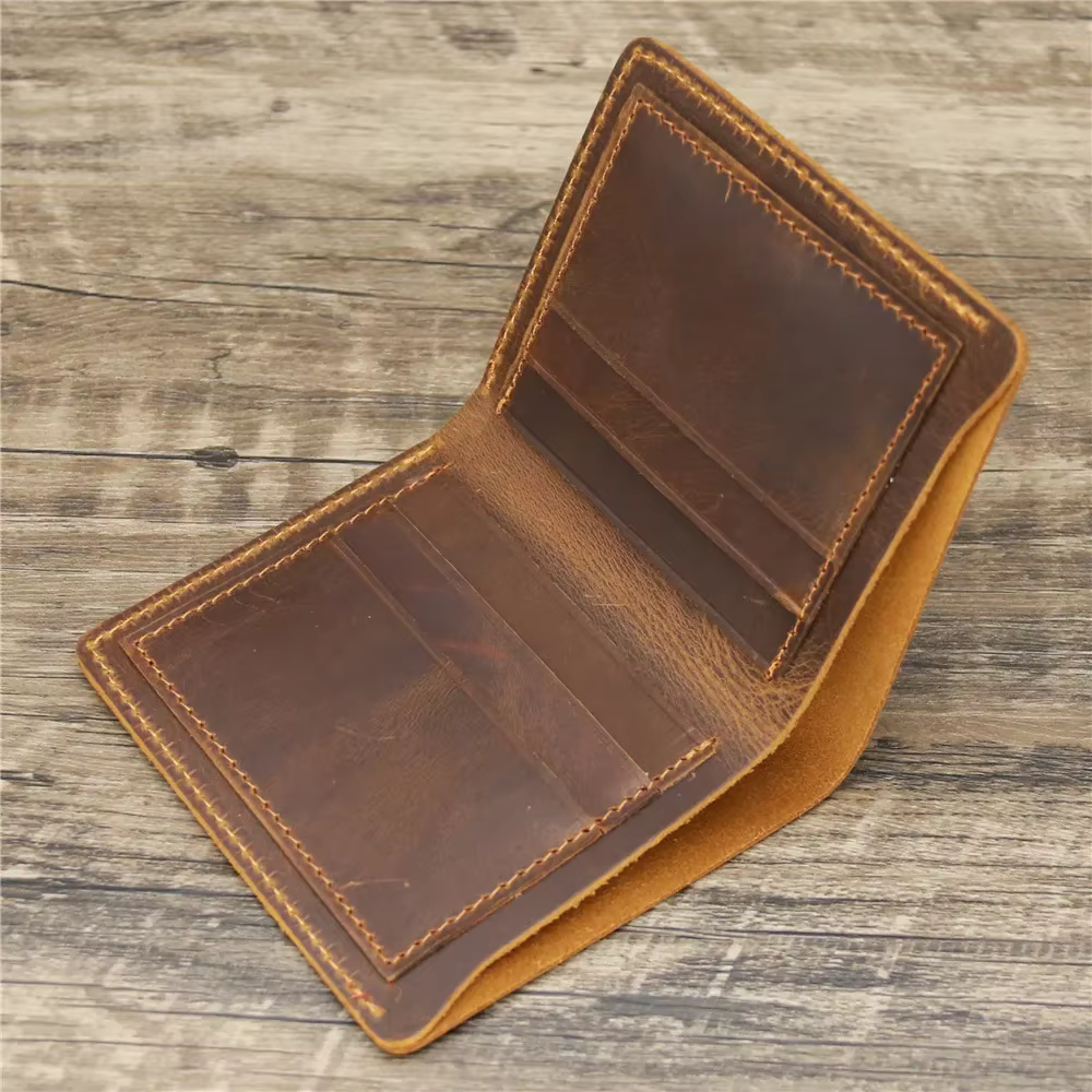 Porte feuille hommes en cuir véritable pour hommes