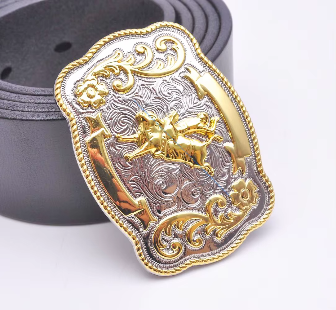 Boucle de ceinture brillante 69*50MM