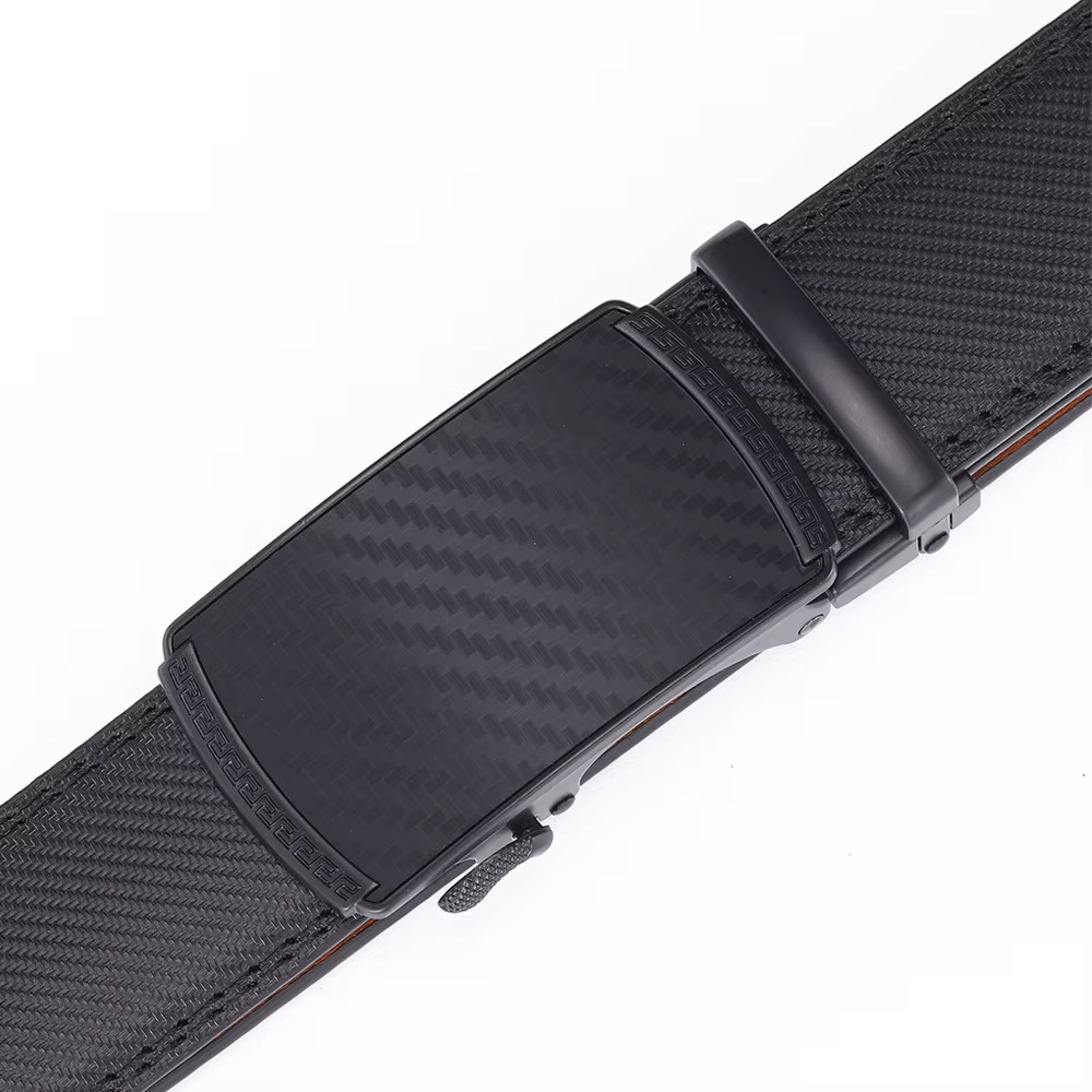 Hommes ceinture en cuir alliage boucle automatique mâle