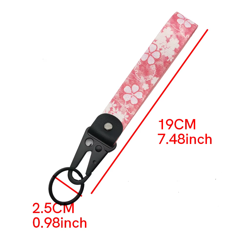 Porte-clés de voiture et moto en nylon, sangle de poignet, accessoires pour Toyota Honda VW