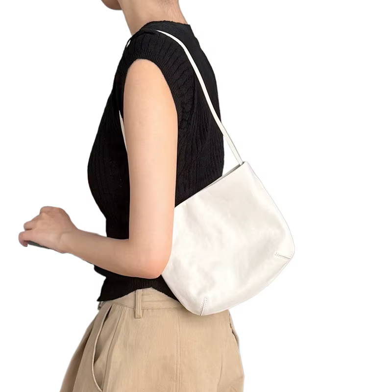 Sac fourre-tout pour femme en cuir véritable