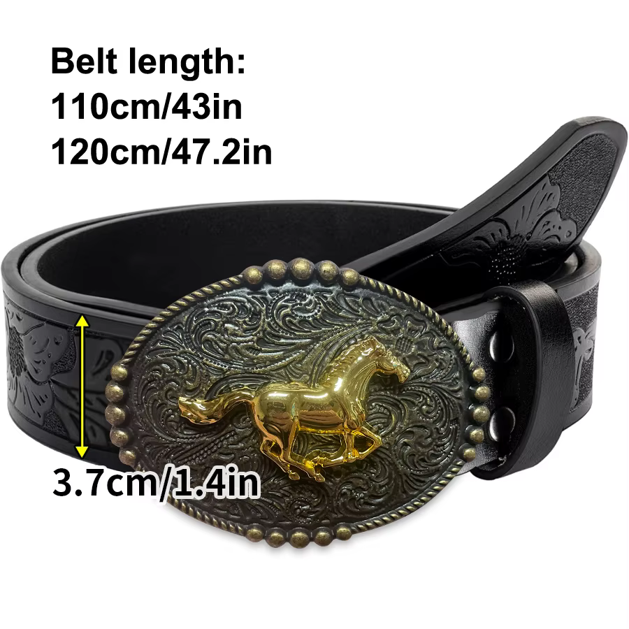 Ceinture en jean pour hommes occidentaux