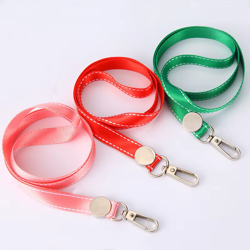 Porte-badge en cuir avec lanières pour hommes et femmes