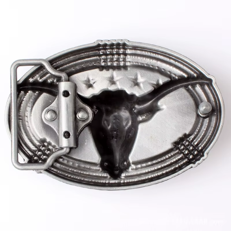 Boucle de ceinture tête de taureau