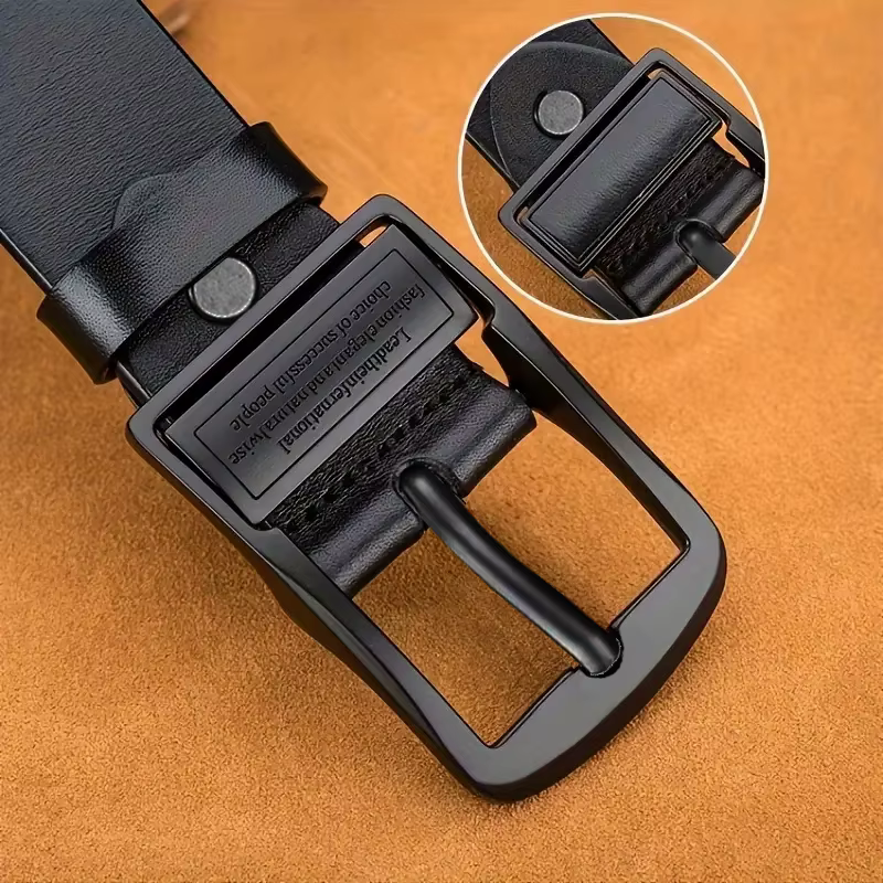 Ceinture vintage à boucle à ardillon pour homme