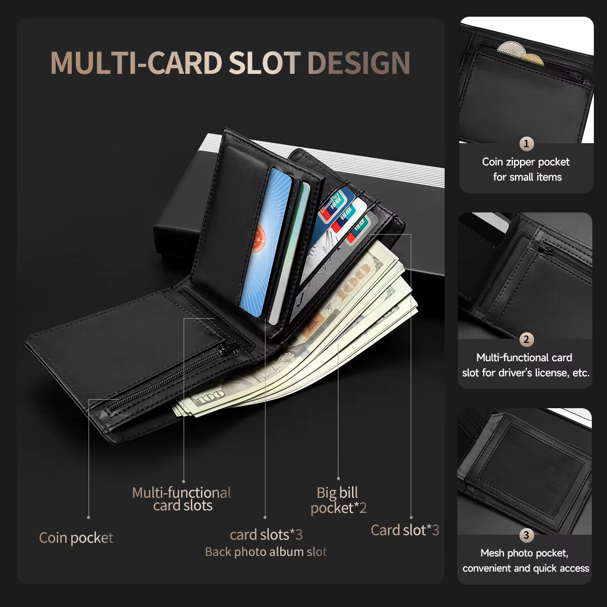 Tigernu luxe hommes portefeuille en cuir synthétique polyuréthane portefeuille RFID porte-monnaie petit Mini porte-carte portefeuille d'affaires sacs à cartes portefeuille de haute qualité