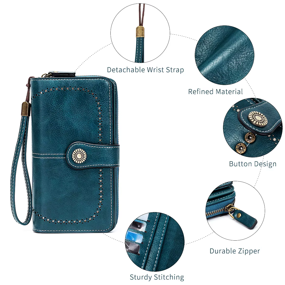 Portefeuille antivol Rfid pour hommes et femmes