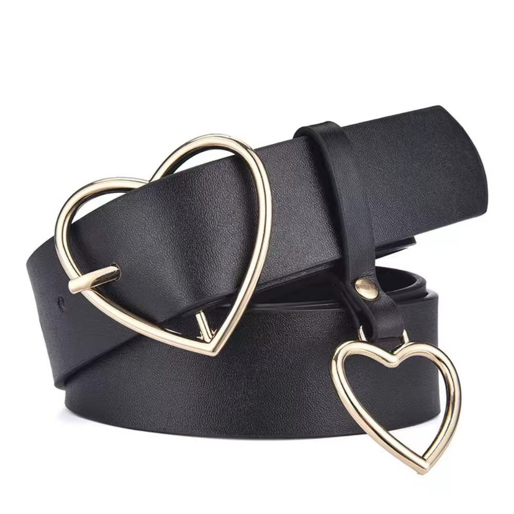 Ceinture à boucle en forme de cœur Harajuku pour femmes