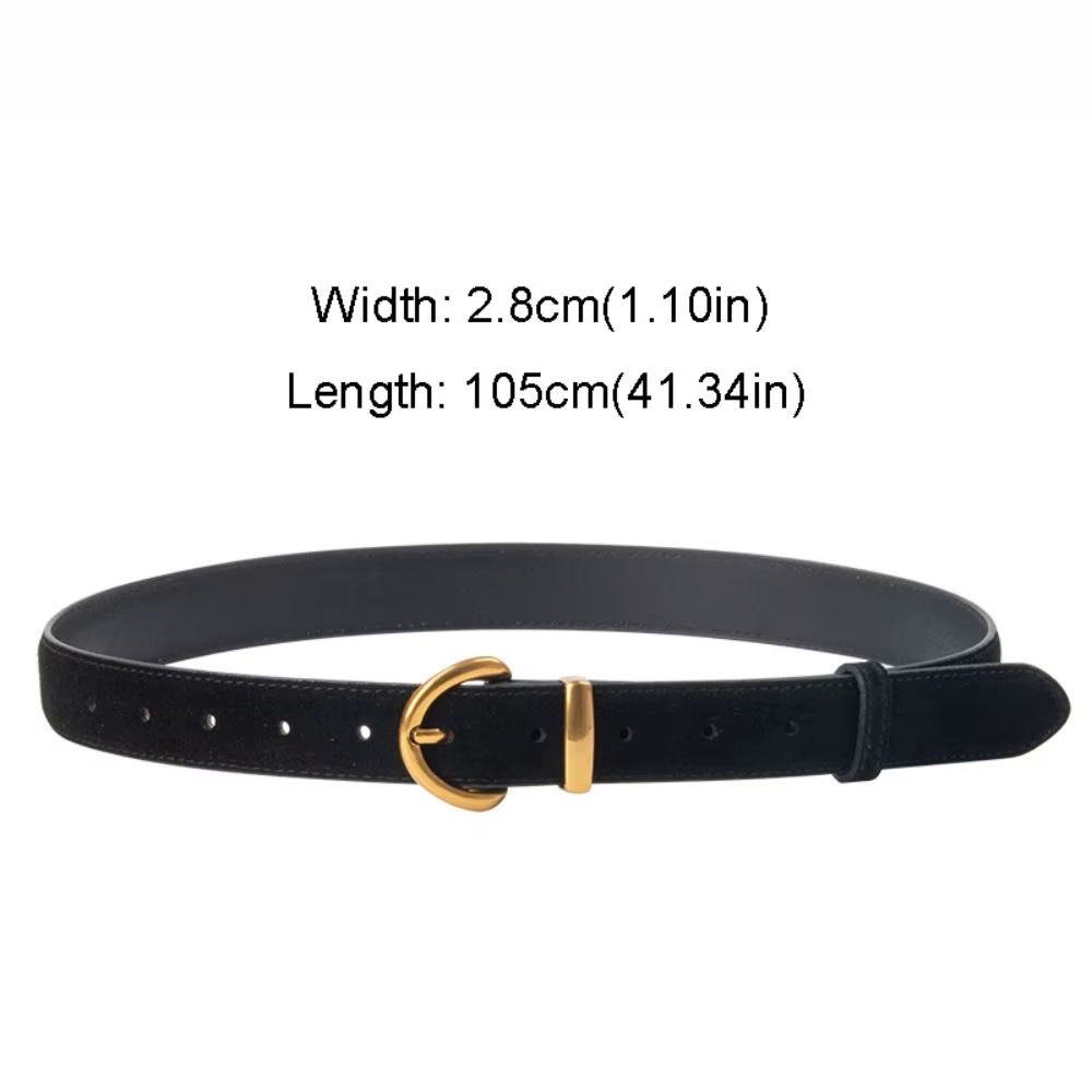 Ceinture en cuir suédé pour femme