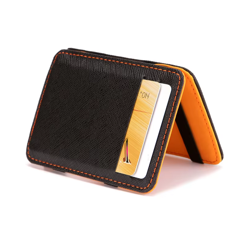 Mini portefeuille en cuir PU pour hommes