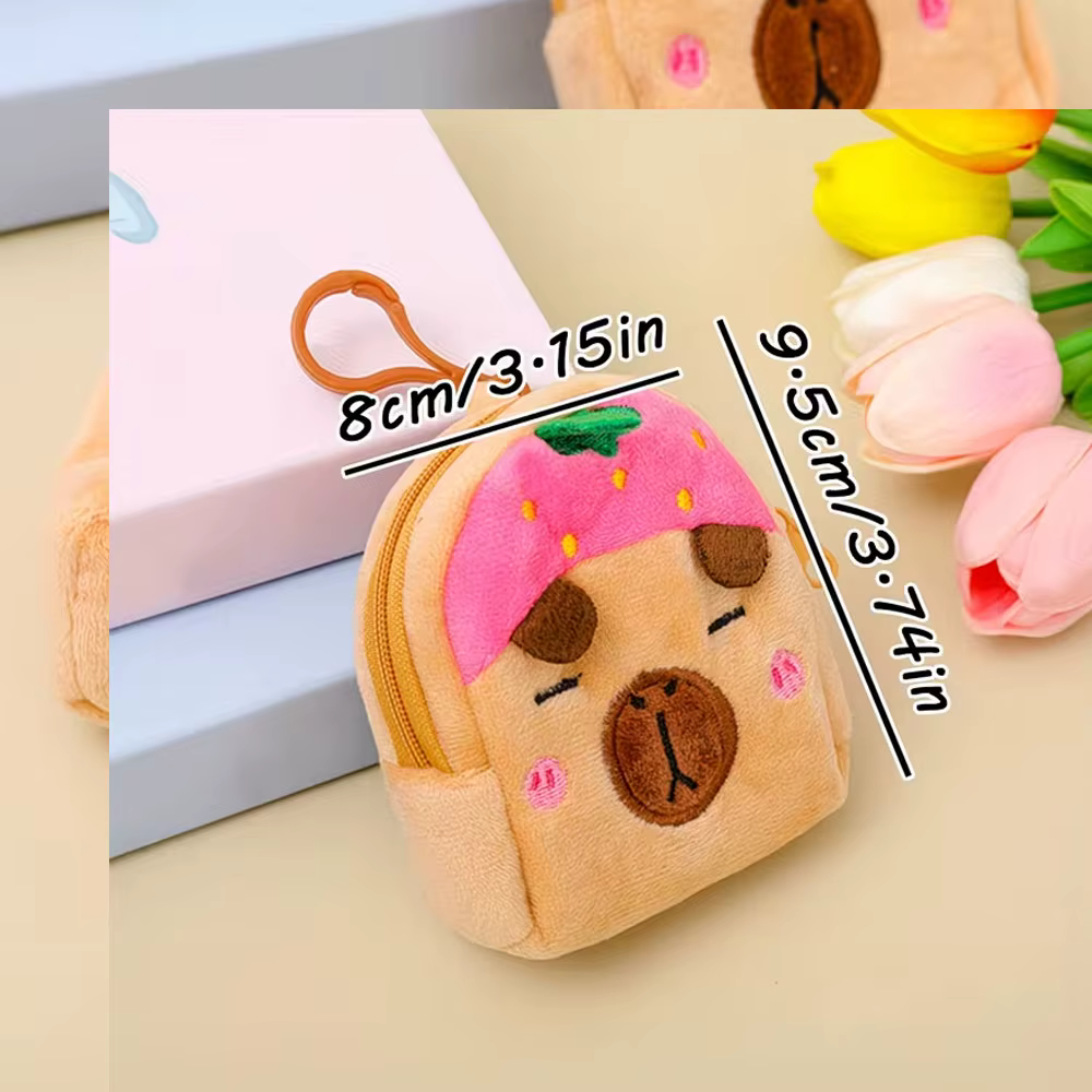 Mini porte-monnaie Capybara, parfait pour un usage quotidien et en voyage
