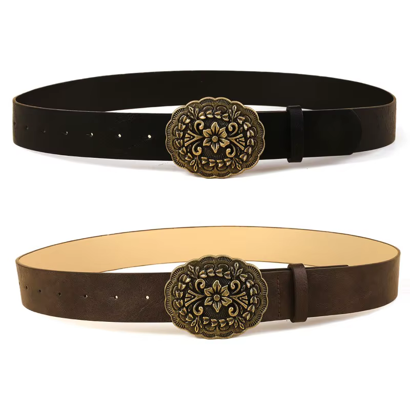 Ceinture Unisexe Noire Polyvalente de Style Coréen