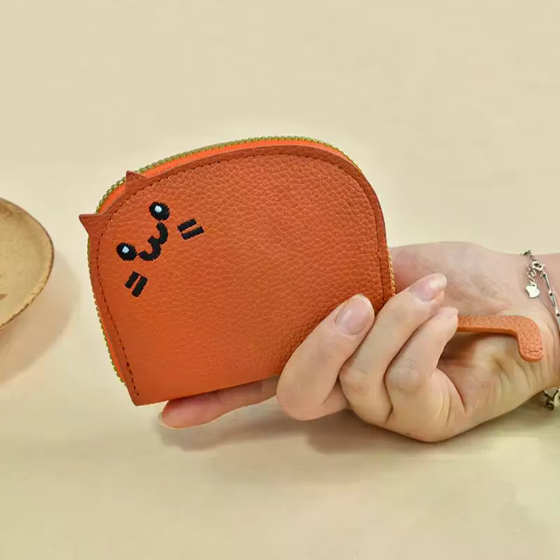 Portefeuille porte-cartes en cuir PU pour femmes et filles
