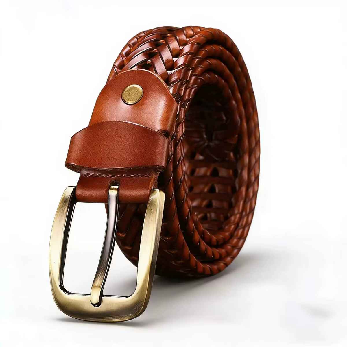 Ceinture tressée décontractée pour homme