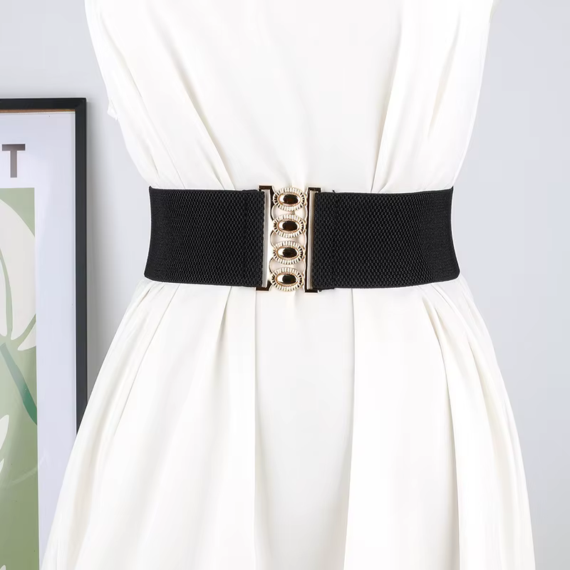 Ceinture large élastique pour femme