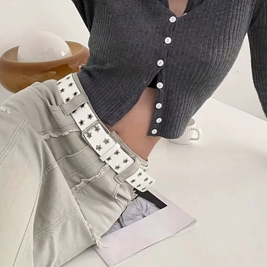 Ceinture ajourée de Style Punk pour femmes