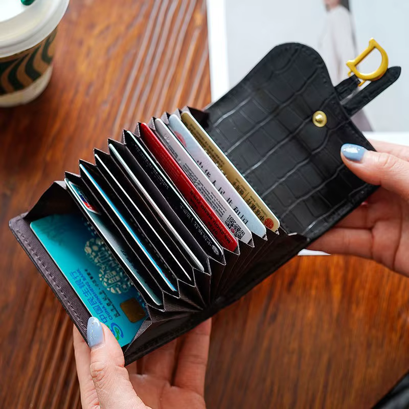 Portefeuille porte-cartes intégré pour femmes