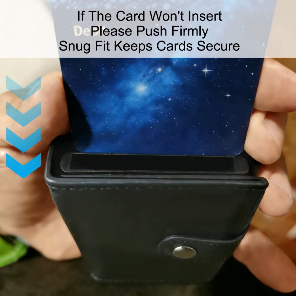 Portefeuille de luxe en fibre de carbone Rfid pour hommes