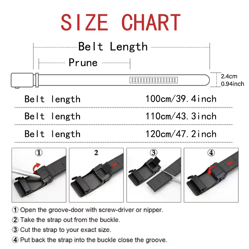 Ceinture polyvalente à boucle automatique pour femmes
