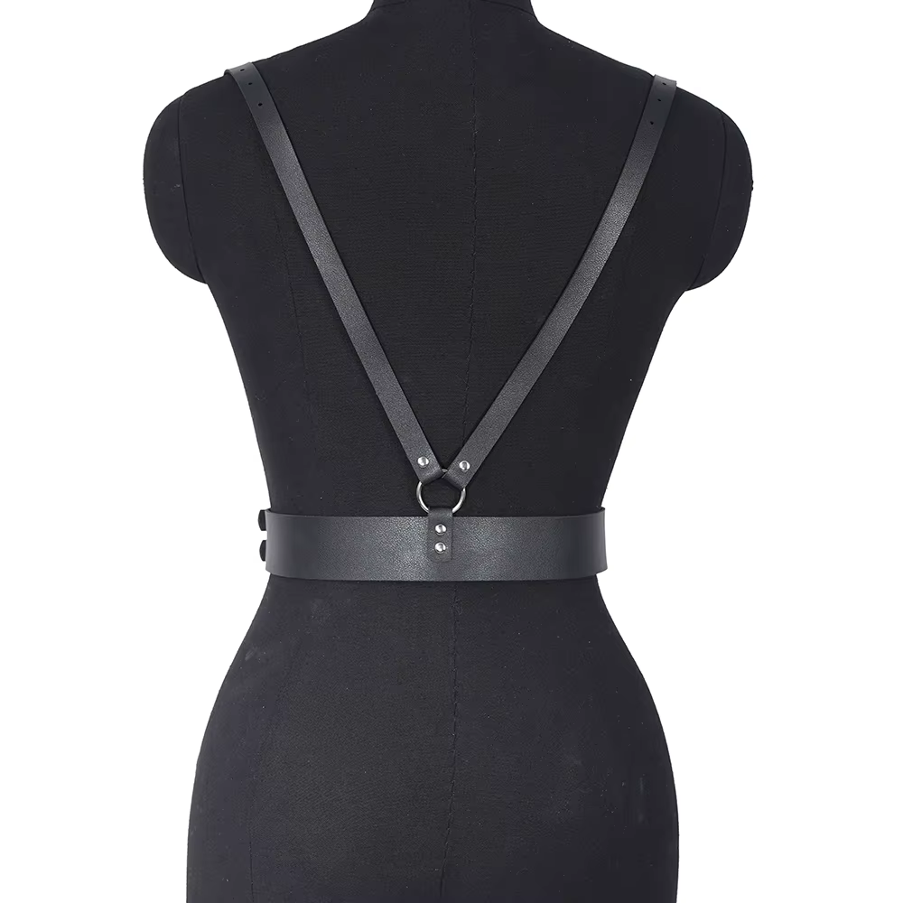 Punk Taille Harnais Corset en cuir SFP pour femme