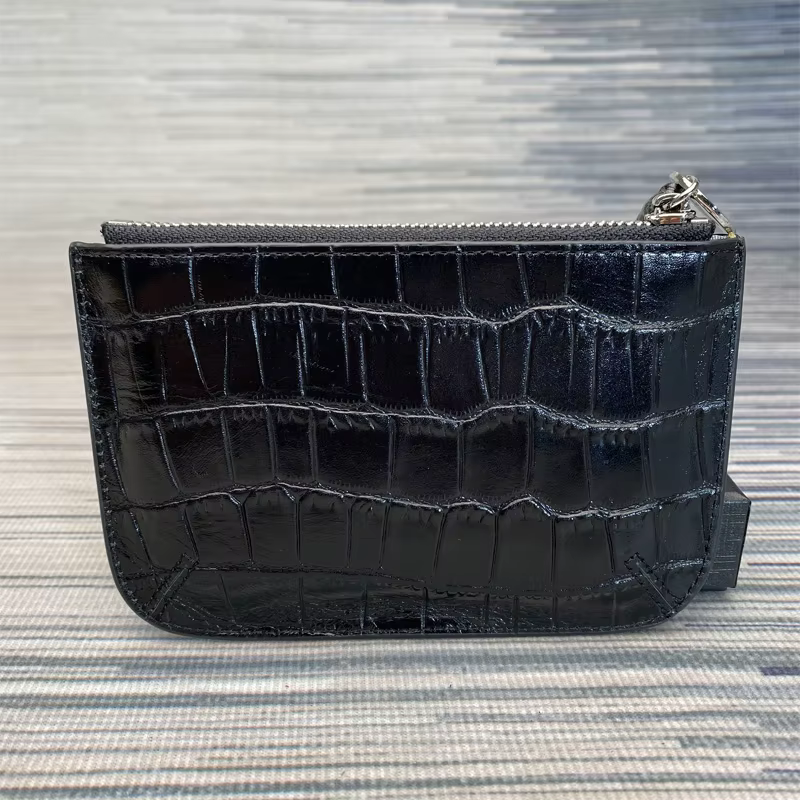 Porte-monnaie en cuir véritable pour hommes et femmes
