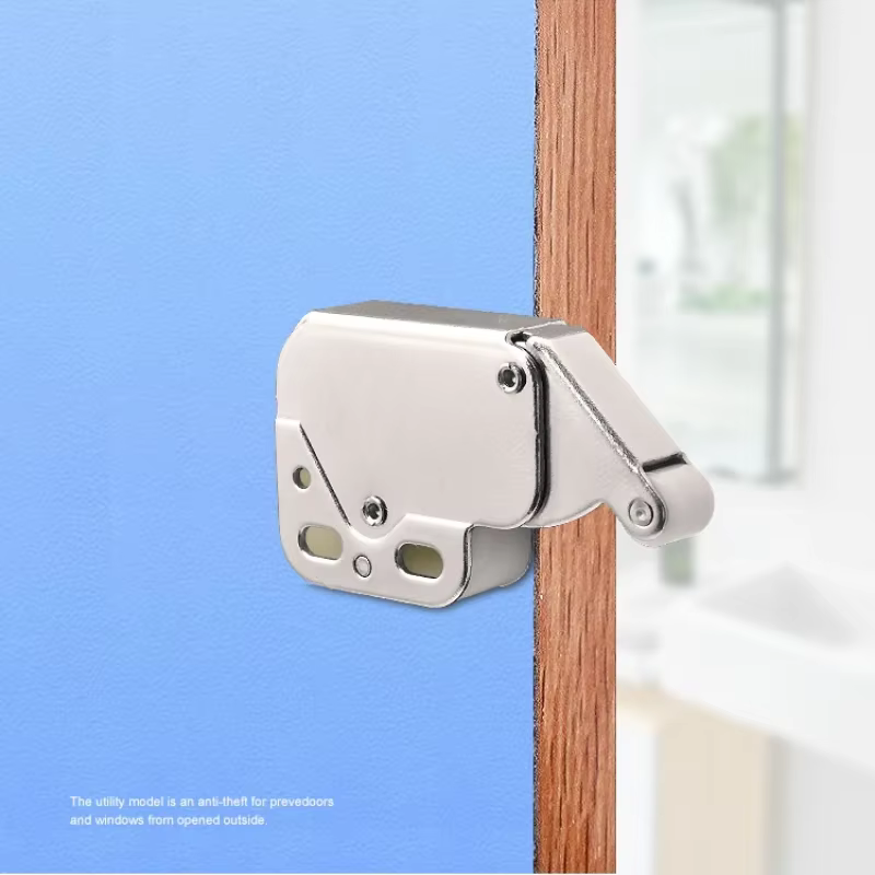 Serrures de sécurité multifonctionnelles pour meubles, loquet à poussoir, serrure d'armoires, système de loquet à ressort automatique, panneau Hurhome Chi, portes