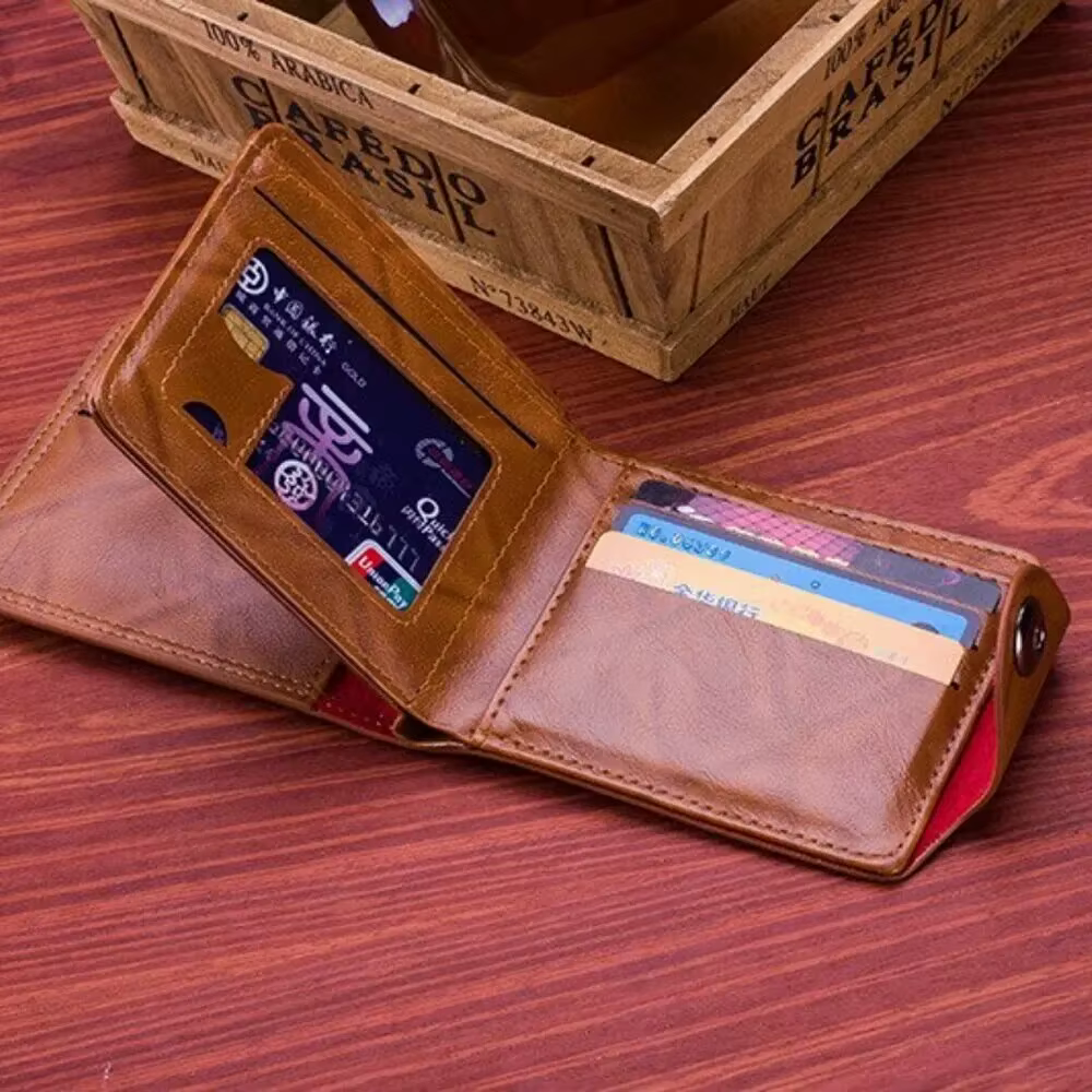 Portefeuilles pour hommes avec 100 dollars américains motif portefeuille homme en cuir