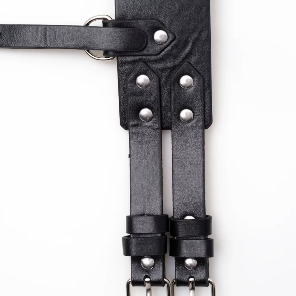 Punk Taille Harnais Corset en cuir SFP pour femme