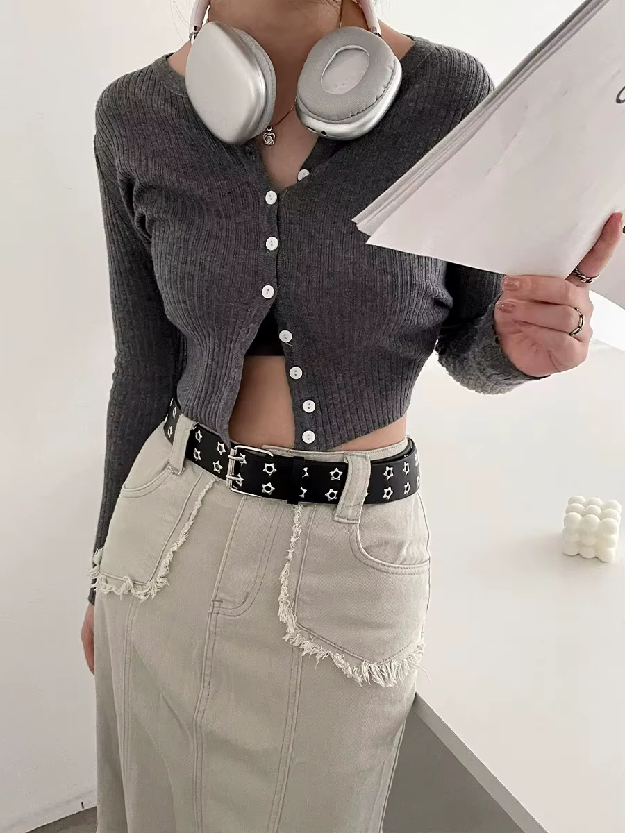 Ceinture pour femme tendance gothique avec boucle